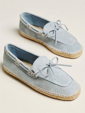 Paloma Barcelo Suede Bow Boat Shoes NEW Size 39